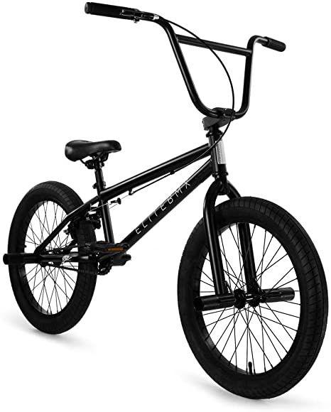 Amazon.com : Elite BMX Bicycle 20” & 16" Freestyle Bike - Stealth and Peewee Model (Stealth Black Gum, 20") : Sports & Outdoors Bmx Bicycle, Black Bike, Black Gums, Halloween Vintage, Bmx Bikes, Bottom Bracket, Kids Bike, Gunmetal Grey, Bike Shop