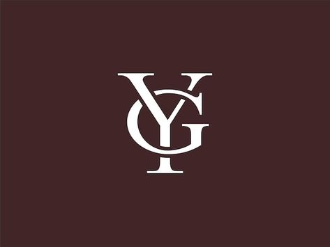 Letter yg or gy serif font typography lo... | Premium Vector #Freepik #vector #business #brand #luxury #modern Yg Logo Design, Yg Logo, Logo Desing, Font Typography, Salon Art, Logo Design Typography, Good Night Sweet Dreams, Business Logo Design, Typography Fonts