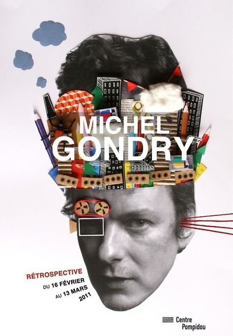 Michel Gondry, Centre Pompidou Paris, French Film, Cinema Art, Centre Pompidou, Poster Ads, Cinema Posters, Grafic Design, Eternal Sunshine