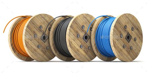 Wire electric cable of different colors on wooden coil or spool isolated on white background. by maxxyustas. Wire electric cable of different colors on wooden coil or spool isolated on white background. 3d illustration #Sponsored #colors, #wooden, #coil, #Wire Electronic Engineering, Cable, White Background, Different Colors, Leather Bracelet, Phone Wallpaper, Electricity, Leather, Color