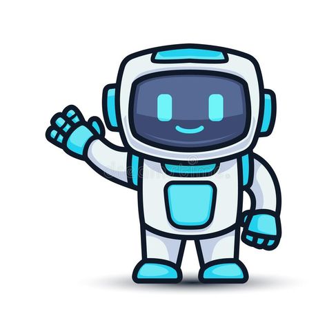 Robot cute mascot design illustration. Vector template with white isolated backg #Sponsored , #AFFILIATE, #paid, #mascot, #Robot, #illustration, #design Robot Cartoon Illustrations, Cool Robot Art, Robot Vector Illustration, Robot Concept Art Cute, Robotic Illustration, Robot Illustration Design, Cute Robot Drawing, Robot Drawing Ideas, Cute Robot Illustration