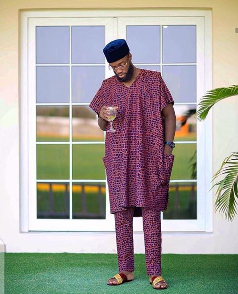 #KKStyleAnalysis THE NATIVE ATTIRE  Let's Analyze This Look Together 😎  Native Attire is most common in Africa and is also known as Traditional Attire. _ ✔The gentleman outfit is inspired by the popular YORUBA native outfit called the DANSHIKI. The name Dashiki comes from the word `danshiki` or `dan ciki` meaning shirt in Yoruba and Hausa respectively - languages spoken in West Africa, specifically in Nigeria. _ ✔The Danshiki just like every other clothing attire is worn by both Africans and so Ankara Native Styles For Men, Ankara Native For Men, Dansiki Styles Men, Mens Groom Suit, Afro Clothes, Men Native, Dashiki For Men, Native Wears, Nigerian Men Fashion