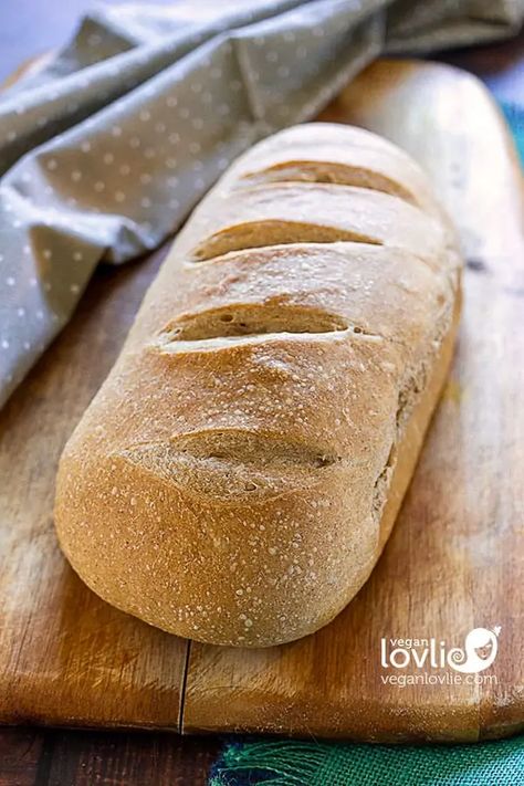 No-knead Overnight Spelt Bread - Veganlovlie Home Baked Bread, Spelt Bread Recipe, Spelt Flour Recipes, Spelt Recipes, Spelt Bread, Dutch Oven Bread, Knead Bread Recipe, Artisan Bread Recipes, Paleo Bread