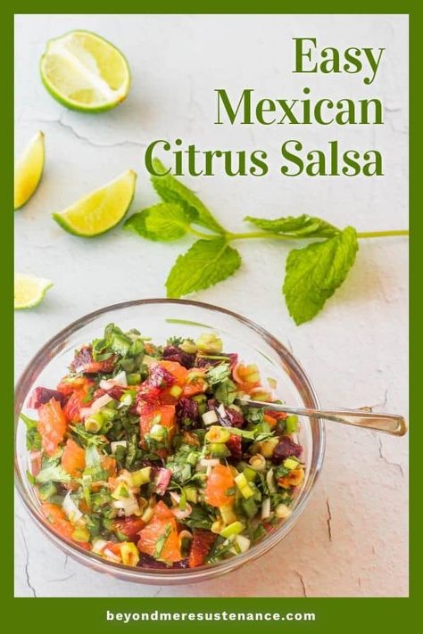 Citrus Salsa Recipes, Orange Salsa, Citrus Salsa, Citrus Sauce, Mexican Side, Mexican Salsa Recipes, Fresh Salsa Recipe, Cilantro Salsa, Salmon Recipes Baked Healthy