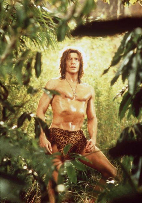 Hulton Archive/Getty Images Mrs Winterbourne, Brandon Fraser, Gilles Marini, Encino Man, Jungle Pictures, Shakira Style, George Of The Jungle, Rocky And Bullwinkle, Eric Bana