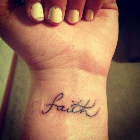 faith tattoo Pretty Hand Tattoos, Faith Tattoo, All For Me, Piercings And Tattoos, Amazing Tattoos, Tattoo Love, My Tattoo, Tattoos Ideas, The Font