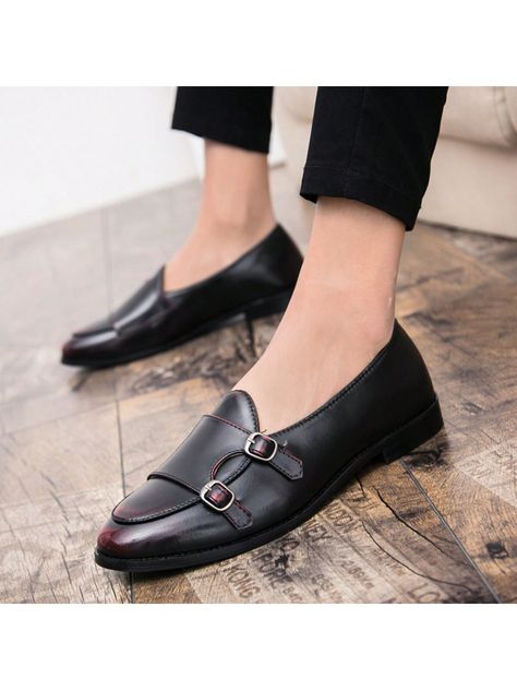 Men's Slip-on Buckle Matte Pu Leather Dress Shoes, Pointed Toe Tassel Loafers, Soft Pu Leather, Convenient For DrivingI discovered amazing products on SHEIN.com, come check them out! Pu Leather Dress, Leather Dress Shoes, Tassel Loafers, Leather Dress, Amazing Products, Loafers Men, Pu Leather, Dress Shoes, Loafers