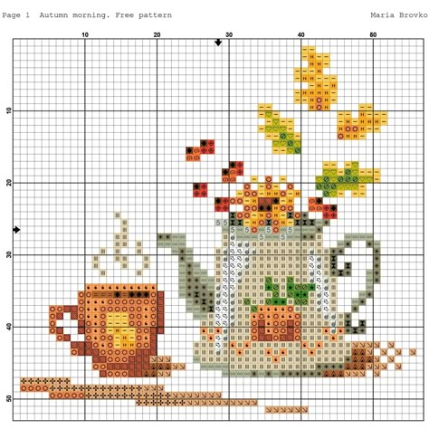 Autumn Cross Stitch Patterns, Fall Cross Stitch, Cross Stitch Kitchen, Cross Stitch Thread, Cross Stitch Bird, Mini Cross Stitch, Beaded Cross Stitch, Needlework Patterns, Cross Stitch Cards