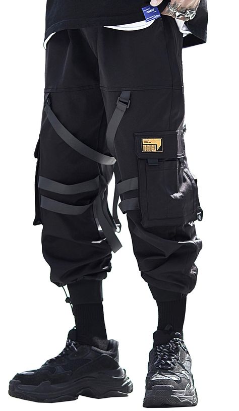 PRICES MAY VARY. [ Mens Techwear Cargo Pants Size Chart ] : It's different from US size ! It's different from US size ! It's different from US size ! S(27)=Waist 27-28" --- M(28)=Waist 28-29" --- L(29)=Waist 29-30" --- XL(31)=Waist 31-32" --- XXL(32)=Waist 32-33" --- 3XL(34)=Waist 34-36" --- 4XL(36)=Waist 36-38" --- 5XL(38)=Waist 38-40" --- [ Streetwear Cargo Pants Size Info ] : Attention:all the size data are about garment measurements, NOT body measurements. Please choose the one a bit larger Mens Streetwear Urban, 1970s Mens Fashion, Urban Techwear, Techwear Cargo Pants, Mens Techwear, Fabric Of The Universe, Techwear Men, Casual Techwear, Cyberpunk Streetwear