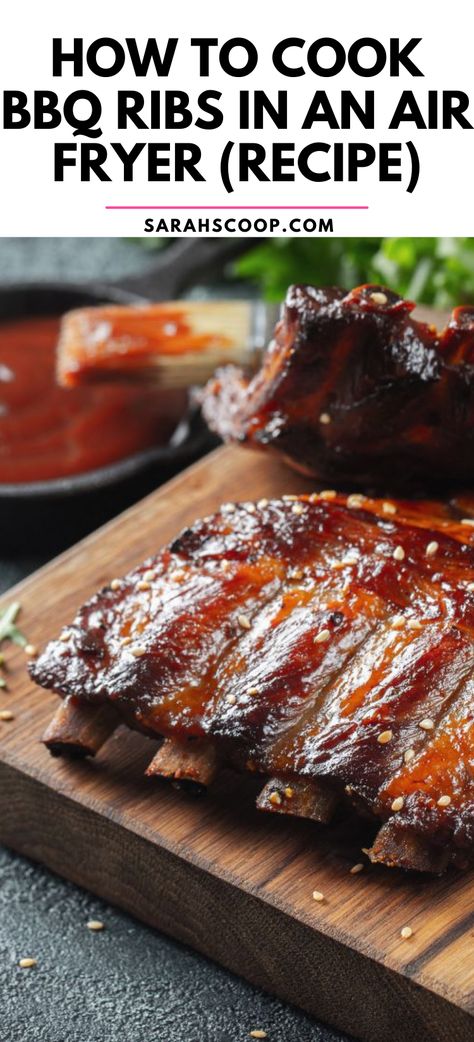 Master the Art of BBQ Ribs! Discover our foolproof air fryer recipe today and impress your loved ones! #recipes #airfyer Airfryer Ribs Recipes, Air Fryer Ribs, Boneless Pork Ribs, Ribs In Oven, How To Make Bbq, Tender Ribs, Boneless Ribs, Country Style Ribs, Cooks Air Fryer