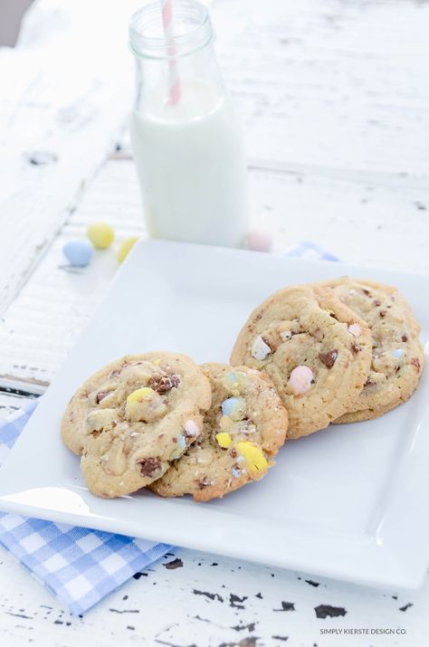 Mini Cadbury Egg Cookies | Easter Recipes | Old Salt Farm Cadbury Egg Cookies, Easter Recipes Dinner, Cadbury Cookies, Cadbury Mini Egg Cookies, Pastel Things, Cadbury Mini Eggs, Mini Eggs Cookies, Egg Farm, Farm Recipes