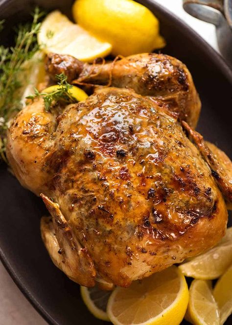 Chicken Recipes Lemon Garlic, Slow Cooker Whole Chicken Recipes, Roast Chicken Whole, Chicken Recipes Lemon, Roast Chicken Slow Cooker, Slow Cooker Roast Chicken, Slow Cooker Kip, Slow Cooker Whole Chicken, Chicken Whole