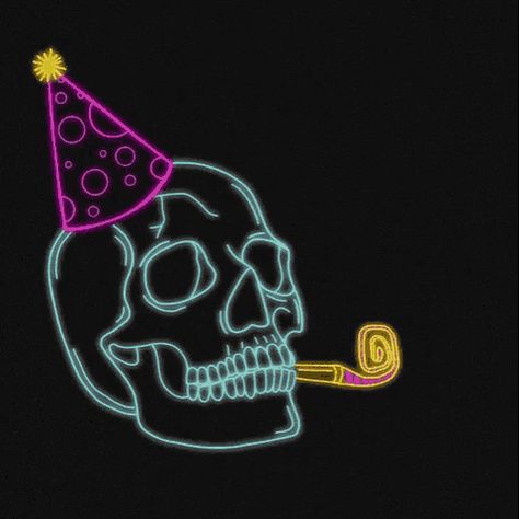 Happy Birthday Skeleton, Skeleton Birthday Party, Happy Birthday Gothic, Happy Birthday Skulls, Birthday Skeleton, Birthday Gif Images, Birthday Animated Gif, Hard Gif, Happy Birthday Gif Images