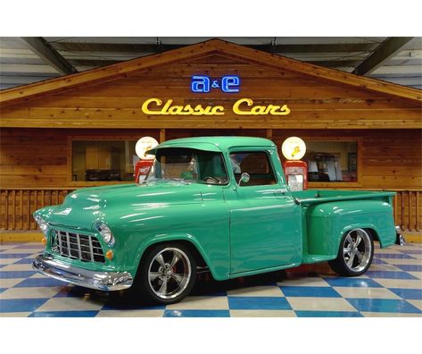 1958 Chevy Truck, 1956 Chevy Truck, 55 Chevy Truck, American Pickup Trucks, Resto Mod, Dropped Trucks, Vintage Pickup Trucks, Custom Chevy Trucks, 1955 Chevy