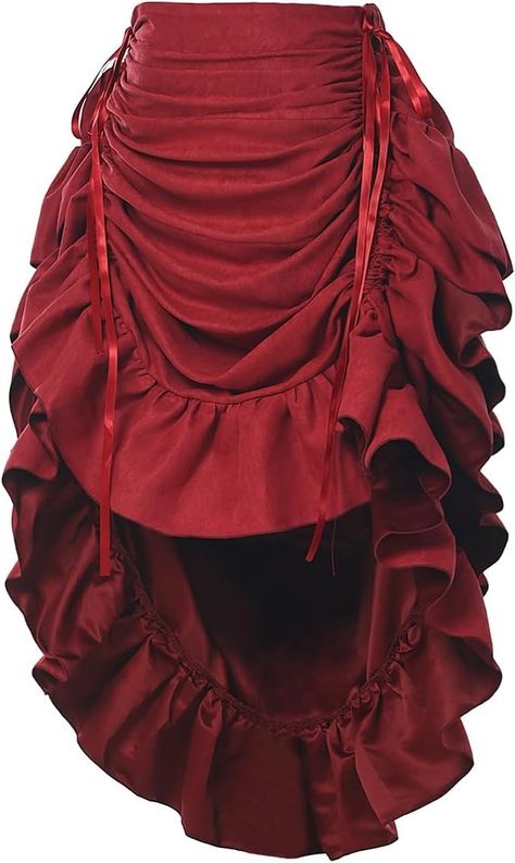 Amazon.com: GRACEART Women's Victorian Steampunk Skirt : Clothing, Shoes & Jewelry Steampunk Pirate Costume, Victorian Steampunk Costume, Pirate Skirt, Goth Cyberpunk, Steampunk Goth, Steampunk Pirate, Steampunk Skirt, Pirate Outfit, Burlesque Costume