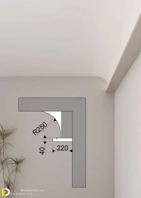 How To Install LED Ceiling Profile And Treating Corners In Ceilings Arabic Interior Design, Detail Arsitektur, False Ceiling Living Room, Interior Ceiling Design, Architectural Lighting Design, Pop Ceiling Design, Plaster Ceiling, Faux Plafond, Ceiling Design Modern