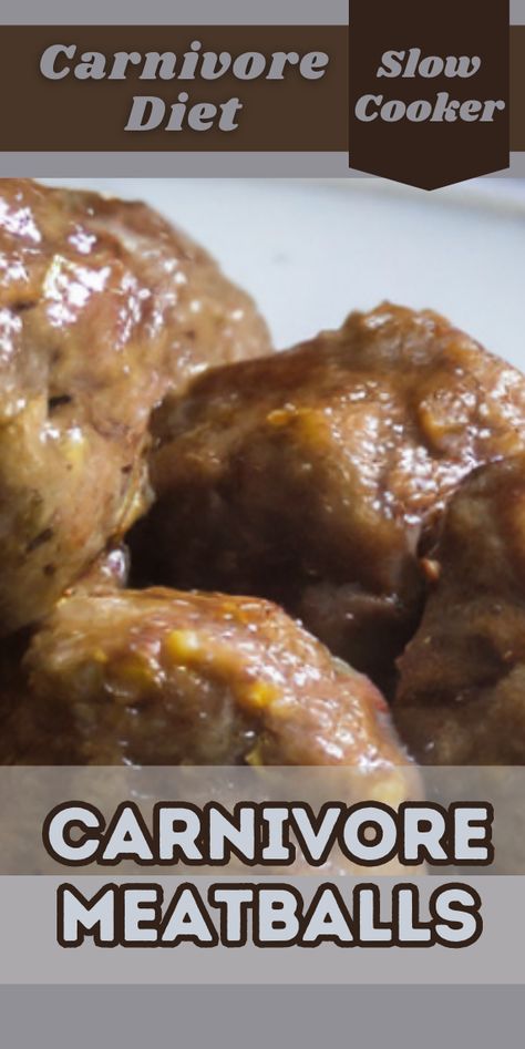 Try this delicious Carnivore Meatballs recipe. For more recipes follow my page. #carnivorediet #carnivore #healthyrecipes #upgradedhealth #recipes Carnivore Appetizers For Party, Instant Pot Carnivore Recipes, Carnivore Crockpot Recipes, Carnivore Meatball Recipe, Carnivore Meatballs Recipe, Carnivore Slow Cooker Recipes, Carnivore Turkey Meatballs, Ground Beef Carnivore Recipes, Carnivore Crock Pot Recipes