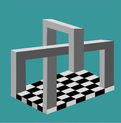 Nifty Impossible Object Optical Illusion - http://www.moillusions.com/nifty-impossible-object-optical-illusion/ Impossible Geometry, Impossible Objects, Optical Illusion Images, Escher Art, Impossible Shapes, Optical Illusion Quilts, Opt Art, Creative Alphabet, Mind Benders