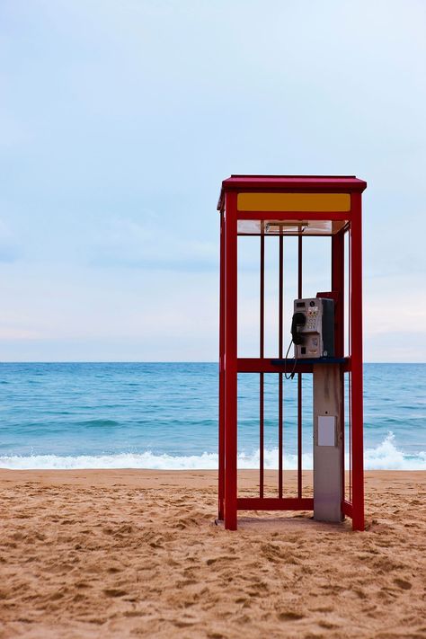 Panic Rooms, Brand Activations, Modern Desert, Telephone Box, Telephone Booth, South Korea Travel, Album Art Design, Phone Box, Phone Booth