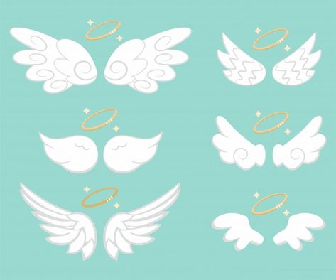 Angel Wings Clip Art, Cartoon Wings, Ali D'angelo, Angel Vector, Wings Drawing, Angel Wings Tattoo, Gold Angel Wings, Ange Demon, Wings Tattoo