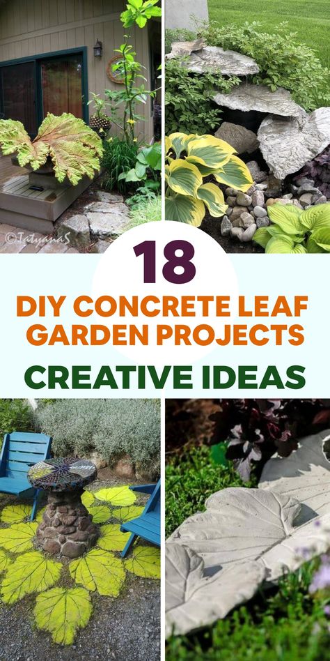 When it comes to backyard decoration, there are many numbers of projects and ideas that you can incorporate to make your backyard inviting. You can expand Cement Crafts Diy, Leaf Stepping Stones, Cement Leaves, Concrete Yard, Concrete Garden Ornaments, Cement Projects, Lake Property, Concrete Leaves, Leaf Projects