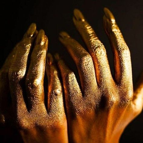 Golden Vampire Aesthetic, The Gilded Ones Aesthetic, Gold Paint Aesthetic, Greed Seven Deadly Sins Aesthetic, Gold Hands Aesthetic, Gold Queen Photoshoot, Gild Book Aesthetic, Gold Demon Aesthetic, Gold Warrior Aesthetic