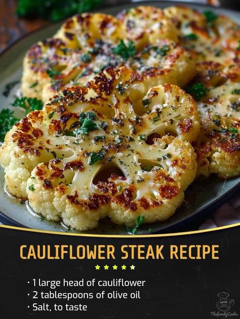 Jamie Oliver Recipes | Cauliflower Steak Recipe | Facebook Jamie Oliver Cauliflower, Strawberry And Cream Cheese, Cauliflower Steaks Recipes, Recipes Cauliflower, Cauliflower Steak, Cream Cheese Appetizer, Gordon Ramsay Recipe, Chef Gordon, Chef Gordon Ramsay