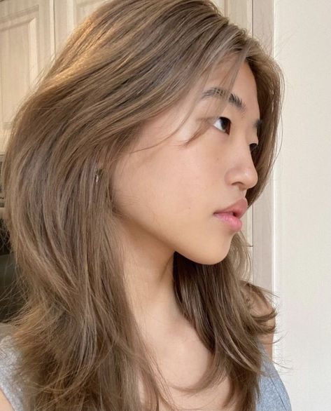 ━ 𝐡𝐚𝐳𝐞𝐥 ☻ Honey Blonde Hair Asian, Asian Hair Natural, Blonde Hair Asian, Blonde Hair Korean, Blonde Asian Hair, Asian Hair Color, Hair Asian, Hair Color Guide, Hair Color Asian