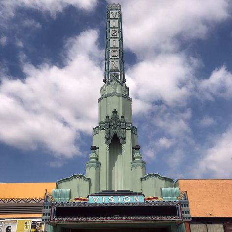 The Vision Theatre, Leimert Park in Los Angeles Leimert Park, Mint Green Walls, Los Angeles Parks, Hot Dog Cart, Cultural Celebration, Art Walk, City Of Angels, Park Art, California Love