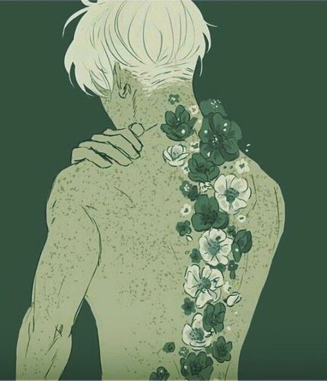 Green Characters, Person Drawing, Boy Drawing, Reference Drawing, Plant Drawing, Flower Boys, Body Reference, Plant Illustration, Human Art