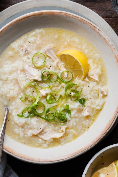 Brunch Bowl, Chicken Arroz Caldo, Caldo Recipe, Filipino Rice, Easy Filipino Recipes, Rice Soup Recipes, Recipe Soup, Chicken Rice Soup, Soup Chicken