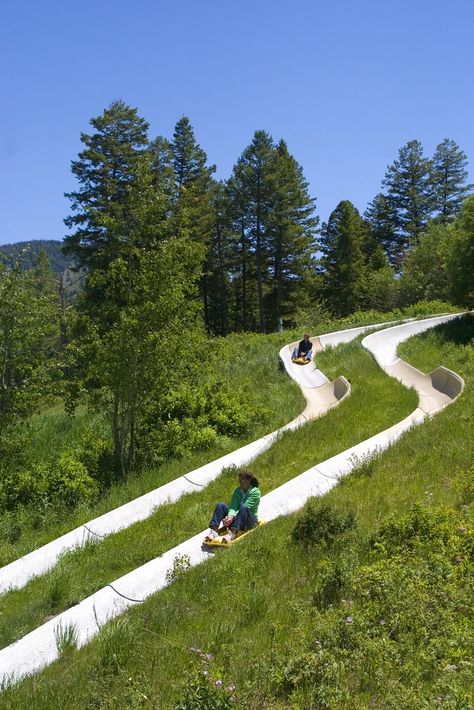 Alpine Slide at Snow King in Jackson Hole - An Exhilarating Slide Down Snow King Mountain...Fun For All! www.snowkingjacksonhole.com/summer/things_to_do_jh/alpine_slide/ Local 307.733.5200 Alpine Slide, Wyoming Vacation, Yellowstone Vacation, Jackson Hole Wy, Yellowstone Trip, National Park Vacation, Ski Area, Jackson Hole, To Infinity And Beyond