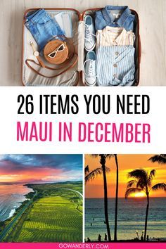 Maui Hawaii Packing List, Hawaii Outfits In December, What To Pack For Hawaii In December, Packing For Hawaii In December, Things To Bring To Hawaii, What To Pack For A Week In Hawaii, Hawaii Trip Essentials, Hawaii Travel Packing List, Hawaii Winter Outfits