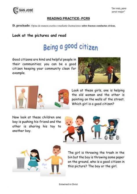 Being a good citizen exercise A Good Citizen Worksheets, Being A Good Citizen Worksheet, Good Citizenship Activities, Inculcation Approach, Community Worksheet, Being A Good Citizen, Respect Activities, Citizenship Activities, Regular And Irregular Verbs