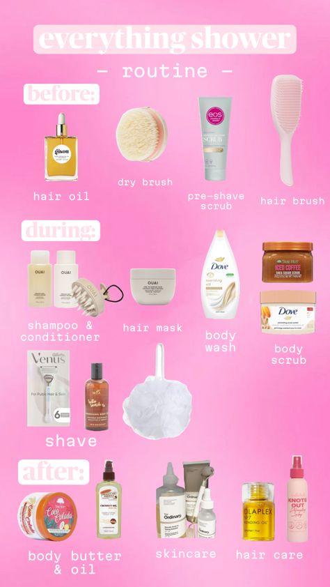 everything shower routine ! 🧖🏽‍♀️🎧 #shower #routine #products #everythingshower #showerroutine #selfcare #fyp #fypshuffle Shower Routine Products, Everything Shower Routine, Dove Shampoo, Body Conditioner, Knot Out, Shower Products, Shower Routine, Shaved Hair, Dry Brushing