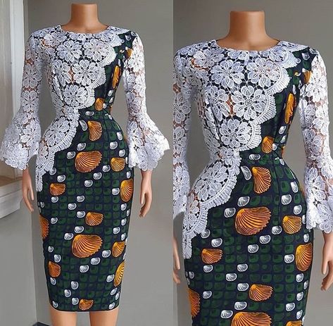 Lace African Dress, Ankara Short, African Attire Dresses, Ankara Long Gown Styles, Ankara Gown, Short African Dresses, Best African Dresses, African Dresses Modern, Ankara Gown Styles