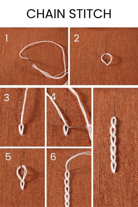 how to do the embroidery chain stitch How To Embroider By Hand Chain Stitch, How To Do A Chain Stitch Embroidery, Embroidery Chain Stitch Tutorials, Chain Stitch Motif, Magic Chain Stitch Embroidery Design, Twisted Chain Stitch, Threaded Back Stitch, Embroidery Chain Stitch, Embroidery Samplers