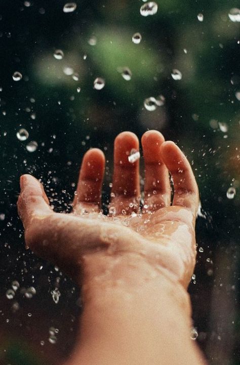 Hand References, Rain Dance, I Love Rain, Hands Art, Hand Photography, Unfortunate Events, Love Rain, Singing In The Rain, Water Photography