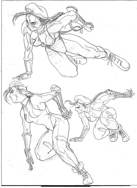 Street Fighter 2 Anime - Cammy Key Animation, Cammy White, Cammy Street Fighter, Street Fighter Characters, Fighter Art, Street Fighters, Capcom Art, Street Fighter Art, Street Fighter Ii