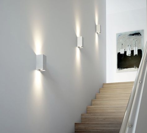 Staircase Wall Lighting, Stairs Lighting, Led Stair Lights, Stairwell Lighting, Stairway Lighting, Step Lighting Outdoor, Stair Lights, Led Landscape Lighting, Wall Lamp Design