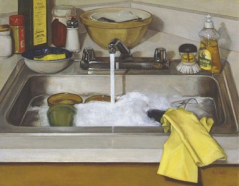 Women Artists on Twitter: "Andrea Smith (Australy 1965). Trained at Florence Academy of Art, Italy & NY Academy of Art, currently works in her own Atelier Canova, Roma https://t.co/ZguKx3uxbn" Kitchen Sink Painting, Kitchen Sink Drawing, Observational Painting, Sink Painting, Sink Drawing, Kitchen Still Life, Florence Academy Of Art, Scene Drawing, J Smith