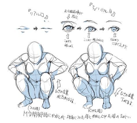 Pose Squat Reference, Squat Down Pose Drawing, Squat Drawing, Squating Down Pose Drawing, Squatting Pose Reference, Squat Pose, Asian Squat, Body Gestures, Front Squat