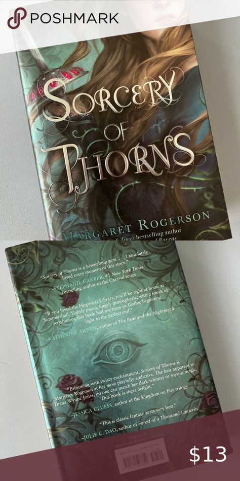 Sorcery of Thorns Hardcover Book Sorcery Of Thorns, Margaret Rogerson, Hogwarts Library, The Heirs, Hardcover Book, Bestselling Author, In This Moment, Books, Closet