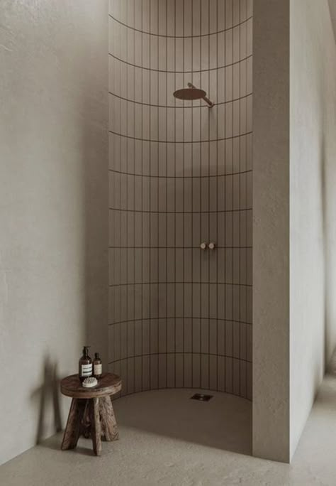 How To Create A Calming Space With Colour, Curves, and Plants - Fresh By Design Interiors - Interior and Joinery Design, Hawkes Bay Curved Shower Wall, Italian Country House, Tami Faulkner, Toilet Design Modern, Concrete Effect Paint, Custom Floor Plans, Joinery Design, Wall Feature, Calming Spaces