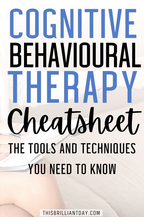 What is Cognitive Behavioural Therapy? This helpful cheatsheet covers the key principles of CBT that will help you transform your life. To learn more about CBT, visit my blog post where I explain more about the CBT model and go into detail about 7 things I learned while studying Cognitive Behavioural Therapy. I also list the CBT books that I found valuable and informative. Social Work Therapy Activities, Cbt Techniques Free Printable, Cbt Group Therapy, Cognitive Behavior Therapy Journal, Cbt Therapy Homework, Things I Learned In Therapy, Cbt Workbook For Adults, What Is Cbt Therapy, Cognitive Behavior Therapy Activities