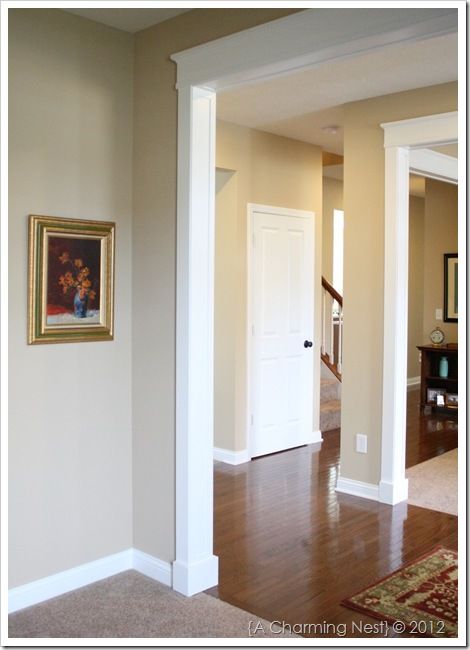 Door Frame Molding, House Trim, Door Casing, Living Room Remodel, Door Trims, Room Remodeling, Diy Door, Remodel Bedroom, Basement Remodeling