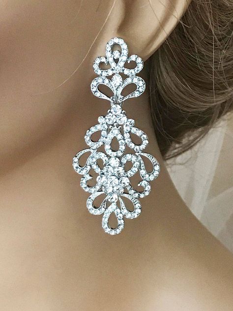 Prom Jewelry Earrings, Bridal Chandelier Earrings, Victorian Drop Earrings, Earrings Prom, Bridal Earrings Chandelier, Vintage Inspired Earrings, Crystal Chandelier Earrings, Prom Earrings, Bridal Fashion Jewelry