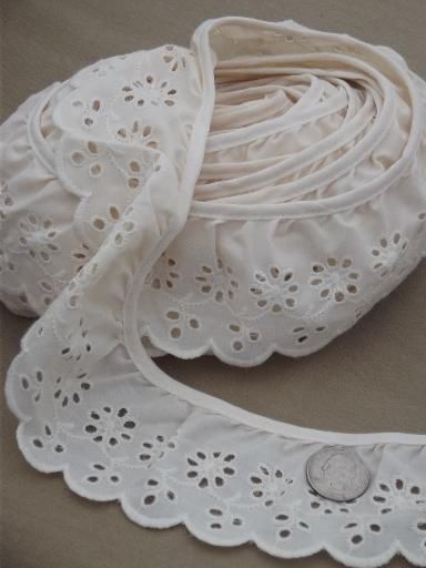 Prairie Chic, Kids Quilts, Fabric Suppliers, Decor Pillows, Chiffon Ruffle, Sewing And Quilting, Eyelet Lace, Pattern Ideas, Sewing Trim