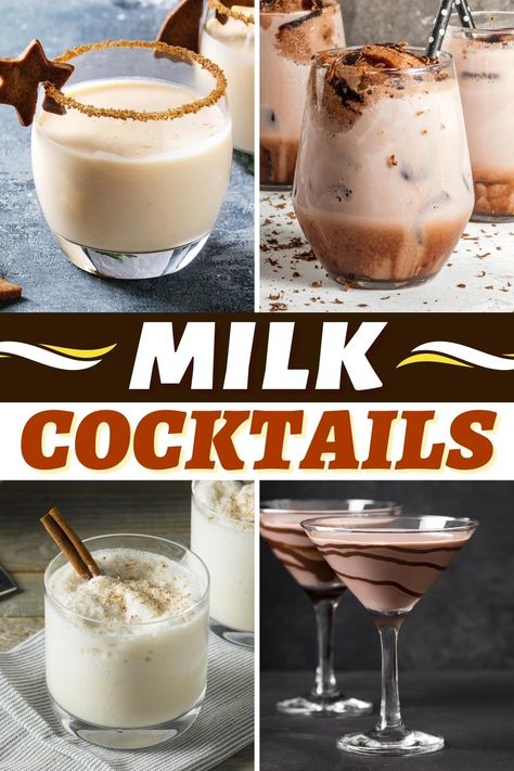 Milk Cocktails, Boozy Chocolate, Creamy Cocktails, Iced Drinks Recipes, Drinks Ideas, Alcholic Drinks, Summer Drinks Alcohol, Vanilla Milk, Vanilla Vodka