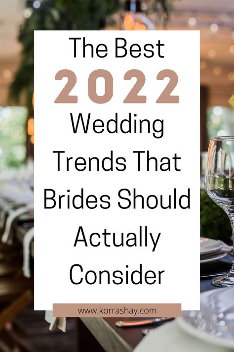 The Best 2022 Wedding Trends That Brides Should Actually Consider - Go Pro Wedding Ideas, Modern Wedding Table Decor, Fun Wedding Trends, Wedding Program Ideas, Aesthetic Home Design, 2022 Wedding Trends, Wedding Crossword Puzzle, Wedding Styles Themes, Fall Wedding Trends